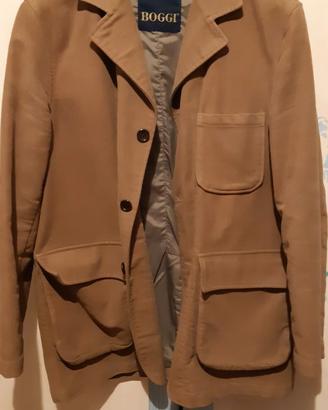 Giacca Boggi in velluto beige taglia M