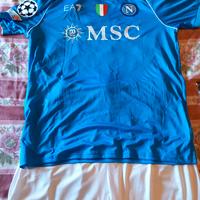 Maglia Napoli (completino) calcio con Scudetto