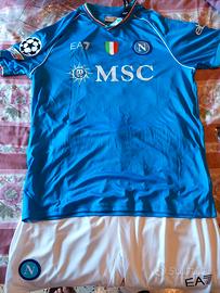 Maglia Napoli (completino) calcio con Scudetto