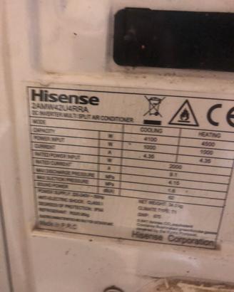 Ricambi condizionatore hisense mod in foto