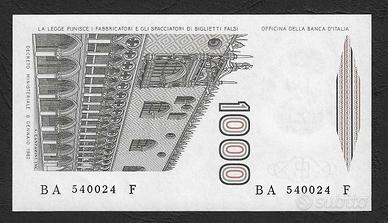Italia - banconota FDS UNC da 1000 Lire A