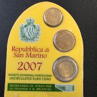 10c-20c-2€ Divisionale San Marino 2007
