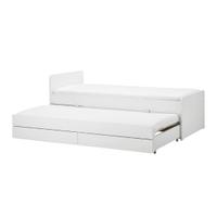 Letto con letto contenitore e cassetti