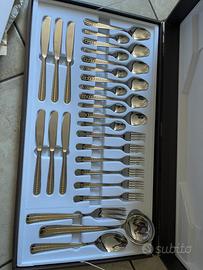 Posate rostfrei inoxpran acciaio e oro zecchino