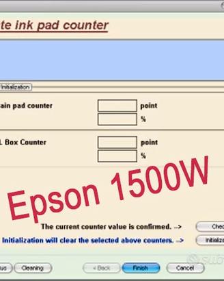Reset Software stampante EPSON 1500W tamponi Ink