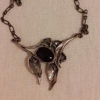 Pendente in argento brunito