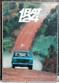 Manifesto concessionaria originale Fiat 124