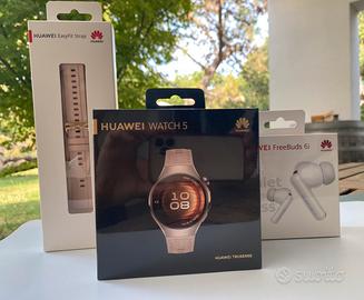 Huawei Watch5 42mm NUOVO + FreeBuds + Garanzia
