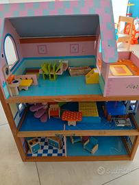 Casetta Bambole in Legno 