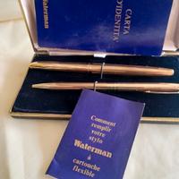 STILO E ROLLER PLACCATI ORO CON PENNINO ORO 18 KT.