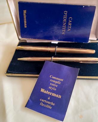 STILO E ROLLER PLACCATI ORO CON PENNINO ORO 18 KT.