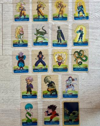Lotto 18 Lamincards Dragonball Z serie Oro