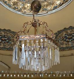 lampadario vintage stile impero