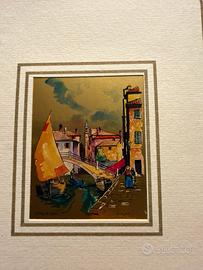 Cromolitografia su foglia d’oro