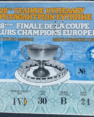 Raro ticket Finale Coppa Campioni 1983