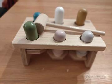 Gioco della talpa in legno (bambini 1+)