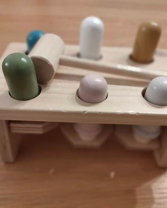 Gioco della talpa in legno (bambini 1+)