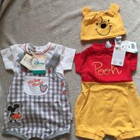 Tutine Winnie Pooh e Topolino