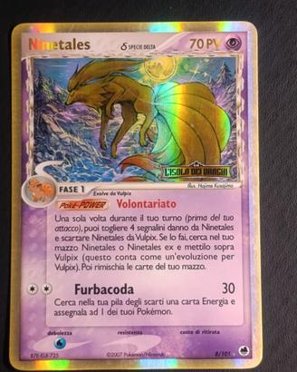 Ninetales df 8/101 EX l'isola dei draghi Stamped