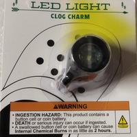 LED LIGHT CLOG CHARM, 2X 3V. CR2032