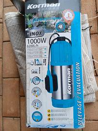 Pompa Sommersa Inox Korman Garden 1000W 6200L/h