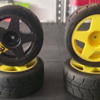 gomme e cerchi hpi wr8 flux 1/10 Rc