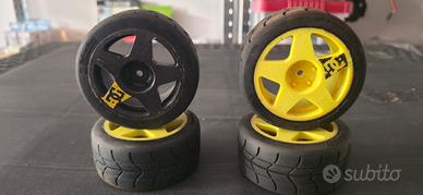 gomme e cerchi hpi wr8 flux 1/10 Rc