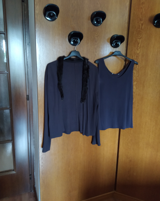 Canotta con cardigan