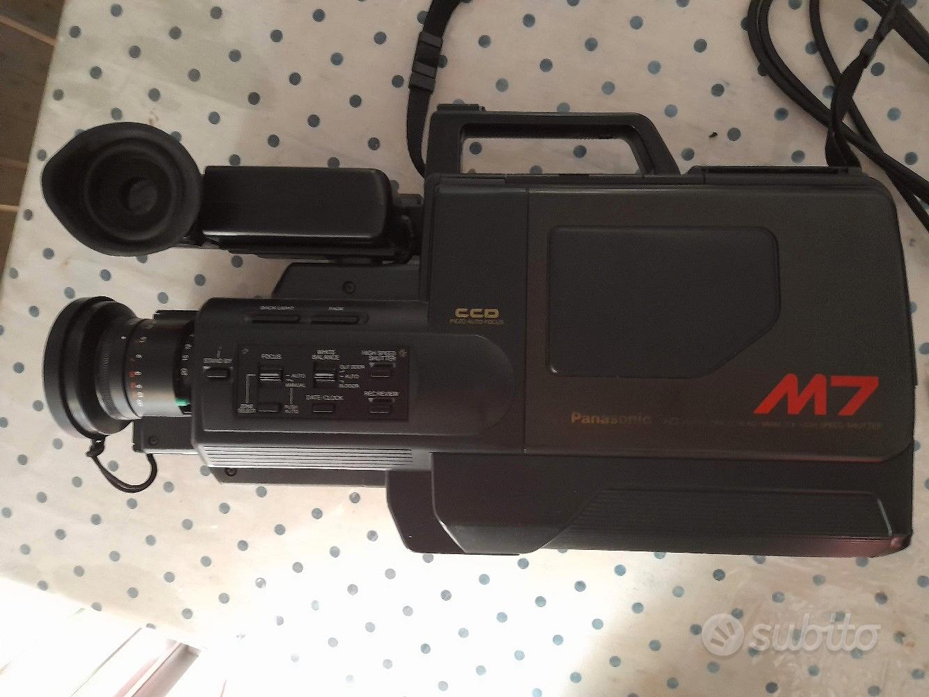 telecamera vintage vhs panasonic M7 con accessori Collezionismo In