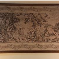 Arazzo vintage tessuto stile Gobelin 