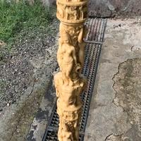 Colonna decorativa  stile Etnico - Intagliata