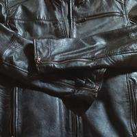giubbotto biker uomo nero morbida pelle mis.48 M