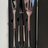 Set barbecue acciaio 3 pezzi