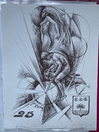 Opera disegno a tiratura limitata di Franco Travi