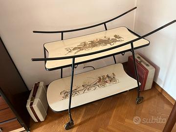 Carrello Bar Vintage Anni '50/'60/ Vassoio Cavall