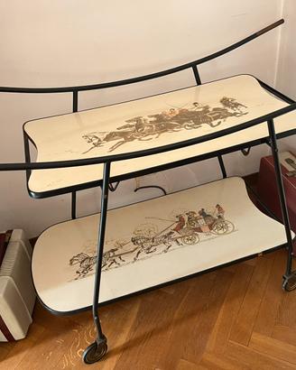 Carrello Bar Vintage Anni '50/'60/ Vassoio Cavall