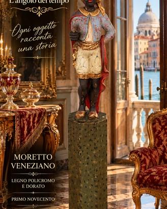 Moretto veneziano Liberty in legno