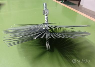 scovolino in acciaio per pulizia canne fumarie