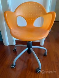 Sedia scrivania con ruote bimbo