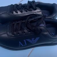 Scarpe Armani jeans NUOVE  in pelle blu