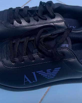 Scarpe Armani jeans NUOVE  in pelle blu