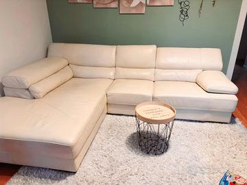 Divano Dondi in pelle angolare