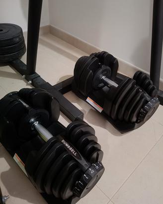 Coppia di manubri da 5 a 40kg 