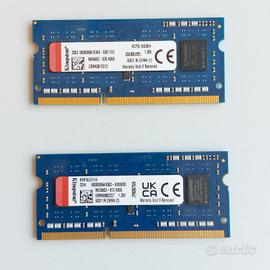 N. 2 SODIMM Kingston 4GB DDR3L