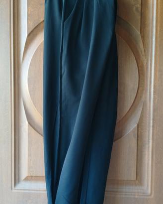 Pantaloni Dazy vita alta con bottoni all'orlo. 