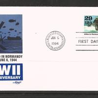 FDC USA 1994 Sbarco in Normandia