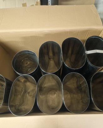 Canne Fumarie Ovali Acciaio Inox BRAGANTI 