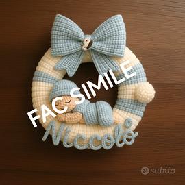 Fiocchi nascita, copertine, sacco primo cambio