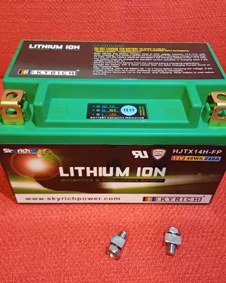 NUOVA batteria moto Dkyrich al litio mod HJTX14H-F