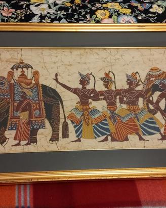BATIK ORIGINALE CON FINISSIMA CORNICE DORATA